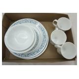 Corelle Dish Set Blue Hearts