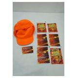 Thinsulate Blaze Orange Hunting Hat & Hand Warmers