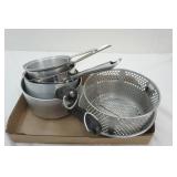 Aluminum & Stainless Steel Sauce Pot Lot