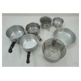 Aluminum & Stainless Steel Sauce Pot Lot