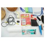 Variety Lot: Serrated Knife, Small Garbage Bags, Microfiber Cloths and More