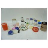 Small Tupperware Containers & Vintage Nut Grinder Lot