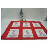 Lighthouse Quilt 36"x48" & Birdhouse