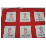 Lighthouse Quilt 36"x48" & Birdhouse