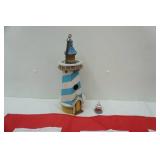 Lighthouse Quilt 36"x48" & Birdhouse