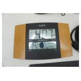 Variety Lot: Weather Clock, dust pans, extension cord, wire mesh and more