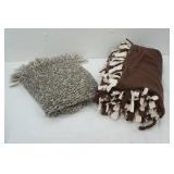 Fleece Blanket & Crochet Lap Blanket