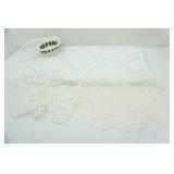 Beautiful Oval Lace Floral Tablecloth