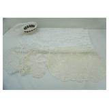 Beautiful Oval Lace Floral Tablecloth