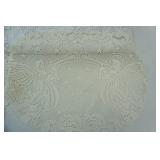 Beautiful Oval Lace Floral Tablecloth