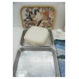 Cake Pans, Tupperware Container & Lighthouse Latch Hook