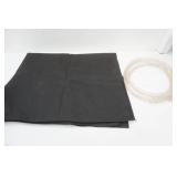 Black Non-Woven Fabric & clear tubing