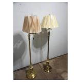 Pair of Brass Floor Lamps