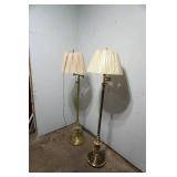 Pair of Brass Floor Lamps