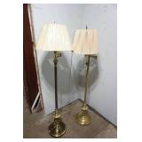 Pair of Brass Floor Lamps