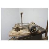 Belt drive vacuum pump