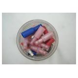 Round Stackable Storage Containers w/electrical parts