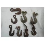Lot of Heavy Duty Forged Steel Hooks