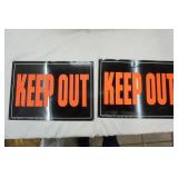 Metal Keep Out Signs 14"x10" (2ct)