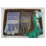 7 pair of gloves- work & chemical solvent handling gloves