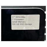 2014 Apple iMac 27" Desktop Computer
