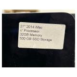 2014 Apple iMac 27" Desktop Computer