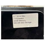 2014 Apple iMac 27" Desktop Computer