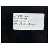 2014 Apple iMac 27" Desktop Computer