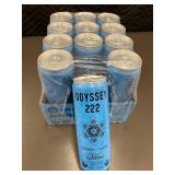 12-Pack Odyssey 222 Sparkling Blue Raspberry Energy Drink