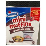 2 Boxes of Hostess Mini Muffins Chocolate Chip - 10 Pouches Total