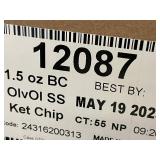 Boulder Canyon Olive Oil Classic Sea Salt Kettle Style Potato Chips Box of 55 bags