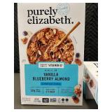 WA 1 - Set of 4 Purely Elizabeth Vanilla Blueberry Almond Cereal Boxes