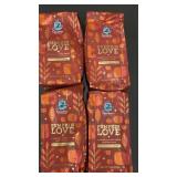 IL 3 - Set of 4 Caribou Coffee Pumpkin Love Medium Roast Ground Coffee - 11oz each