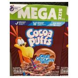 2 Boxes of Cocoa Puffs Chocolate Cereal Mega Size