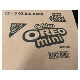 Case of 12 Bags of Golden Oreo Mini Cookies