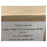 Set of 6 Mikes Organic Red Thai Curry Paste Packs