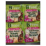 BFree Gluten Free Stone Baked Naan Bread - Pack of 4 (Total 8 Naans)