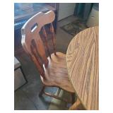 Table With 4 Chairs and a leaf