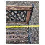 Nice Wood and Cast Iron Bench