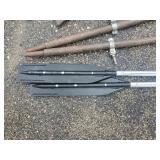 Aluminum and wooden oars