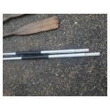 Aluminum and wooden oars