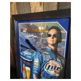 Miller Light Racing Framed Advertising Picture