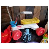 Kids Lot Fisher Price Scooter Booster Seat Small toy lot and more