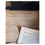 We the People Document Lot, Vintage Cards on both sides of paper and much more