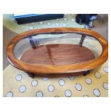 Awesome wood and Glass Top Coffee Table