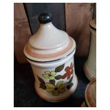 Mid Modern Ceramic Canister Set Looks great