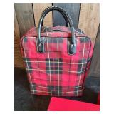 Vintage Plaid Thermos and Lunch Bag and Sandwich Case