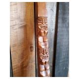 Large Old School Wooden Fork and Spoon Décor