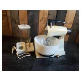 Vintage Mixmaster Mixer and Accessories