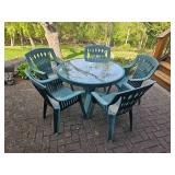 Rugged Resin Patio Table & Chairs